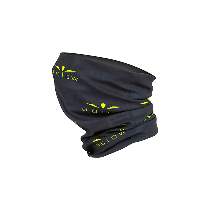 cuello deportivo uglow - black yellow