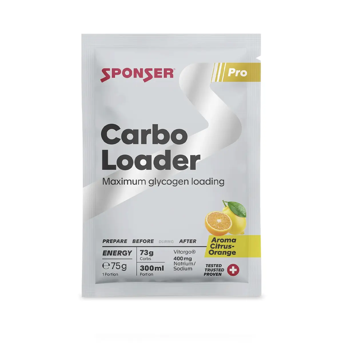 Carbo Loader Citrus Orange 75gr Sponser