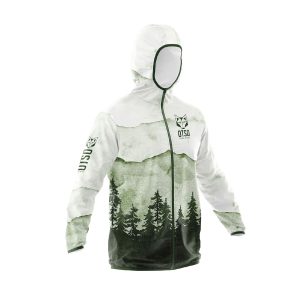 chaqueta impermeable para correr Otso Green Forest