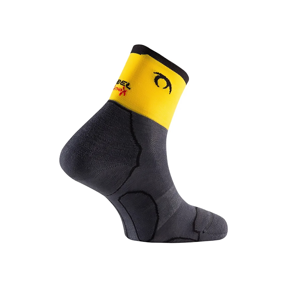Lurbel calcetines para deportistas Dark Grey & Yellow