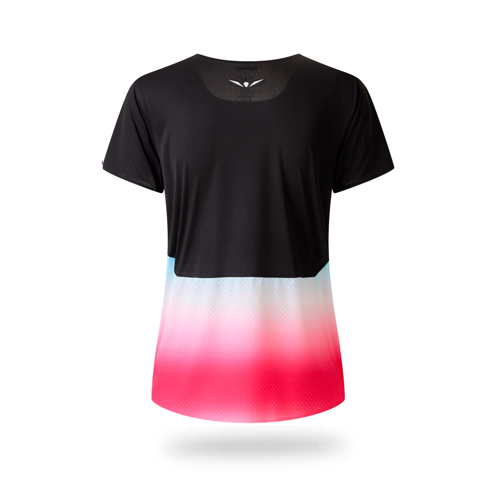 Polera mujer deportiva para correr Uglow Vapor C2 transpirable