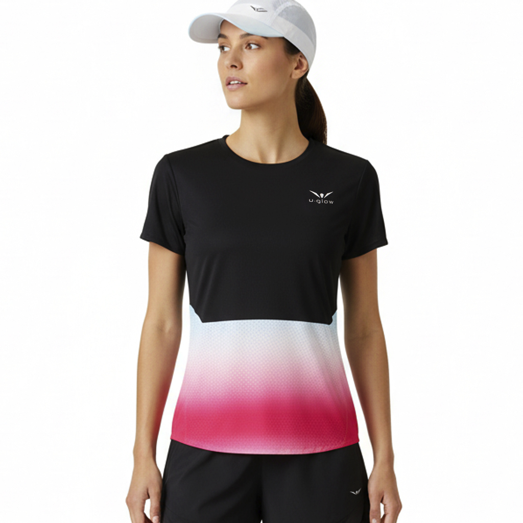 Polera running mujer Uglow Vapor Aray C2
