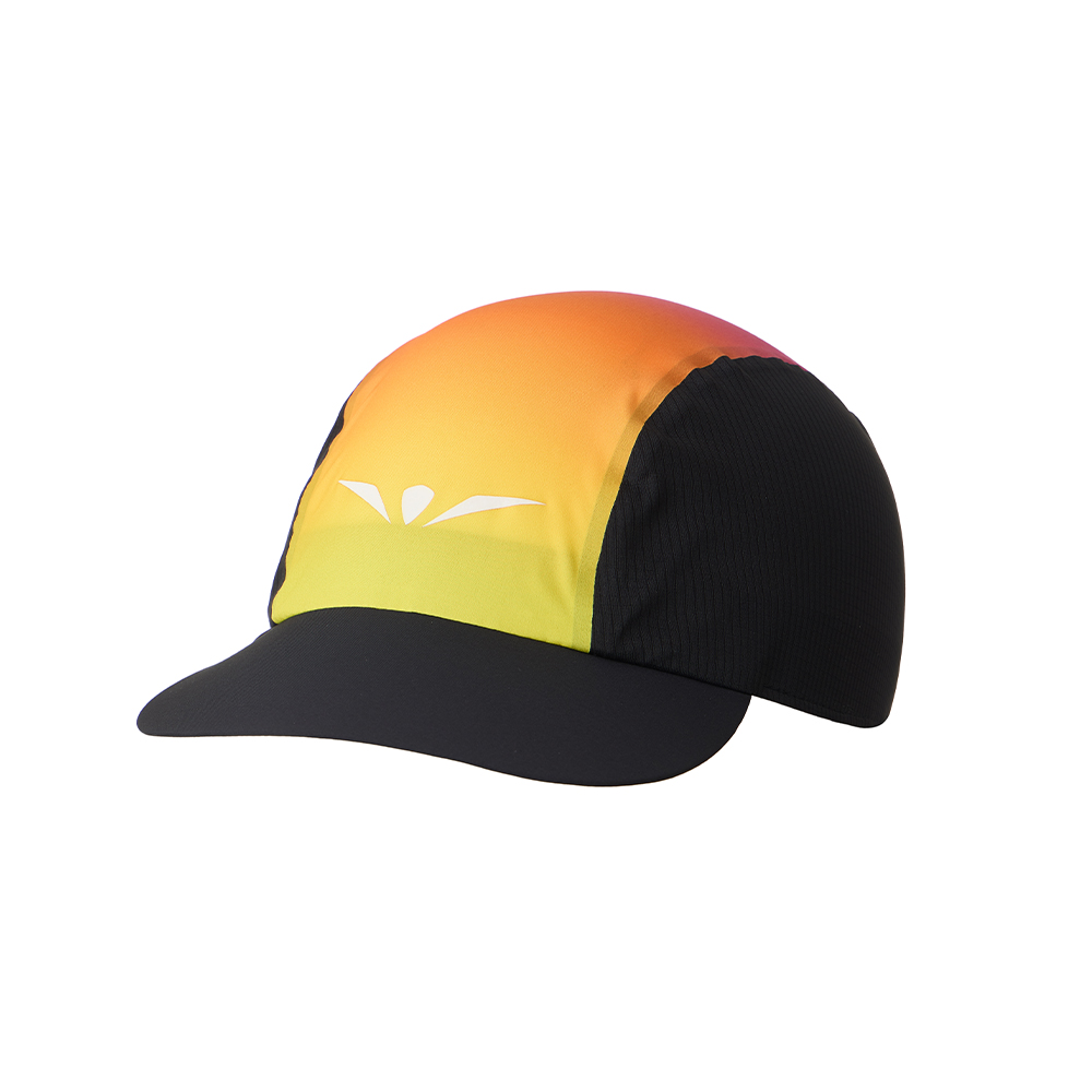 Cap de running UGLOW Vapor Yellow-Purple: gorro para correr unisex ultraligero