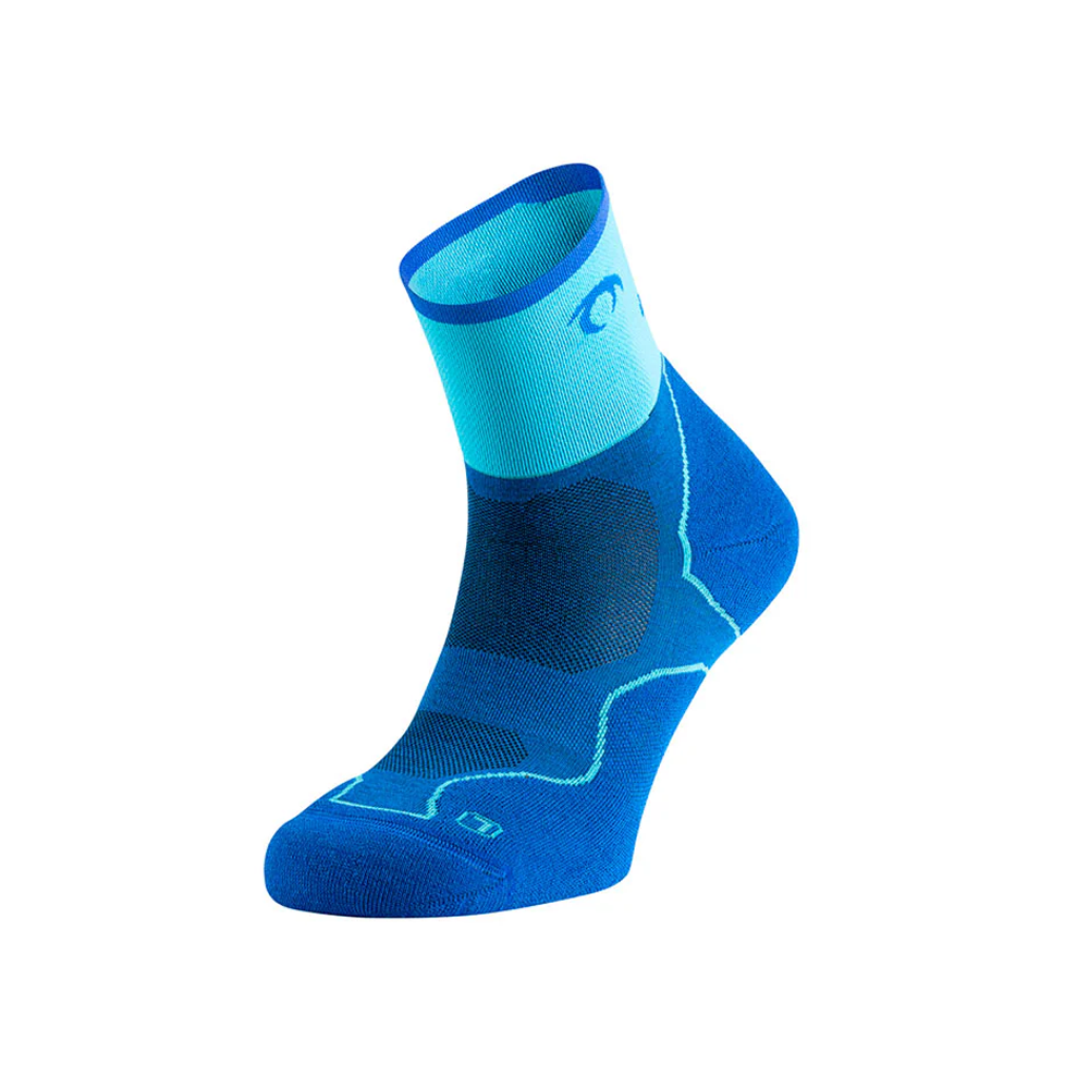 calcetin deportivo antiampolla de trail running desafio four azul royal Lurbel