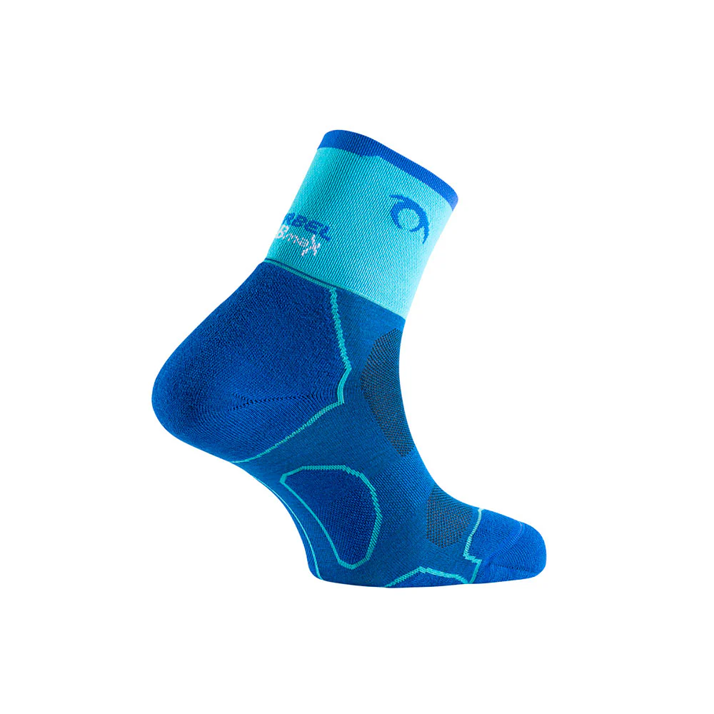 calcetin de trail running desafio four azul royal Lurbel