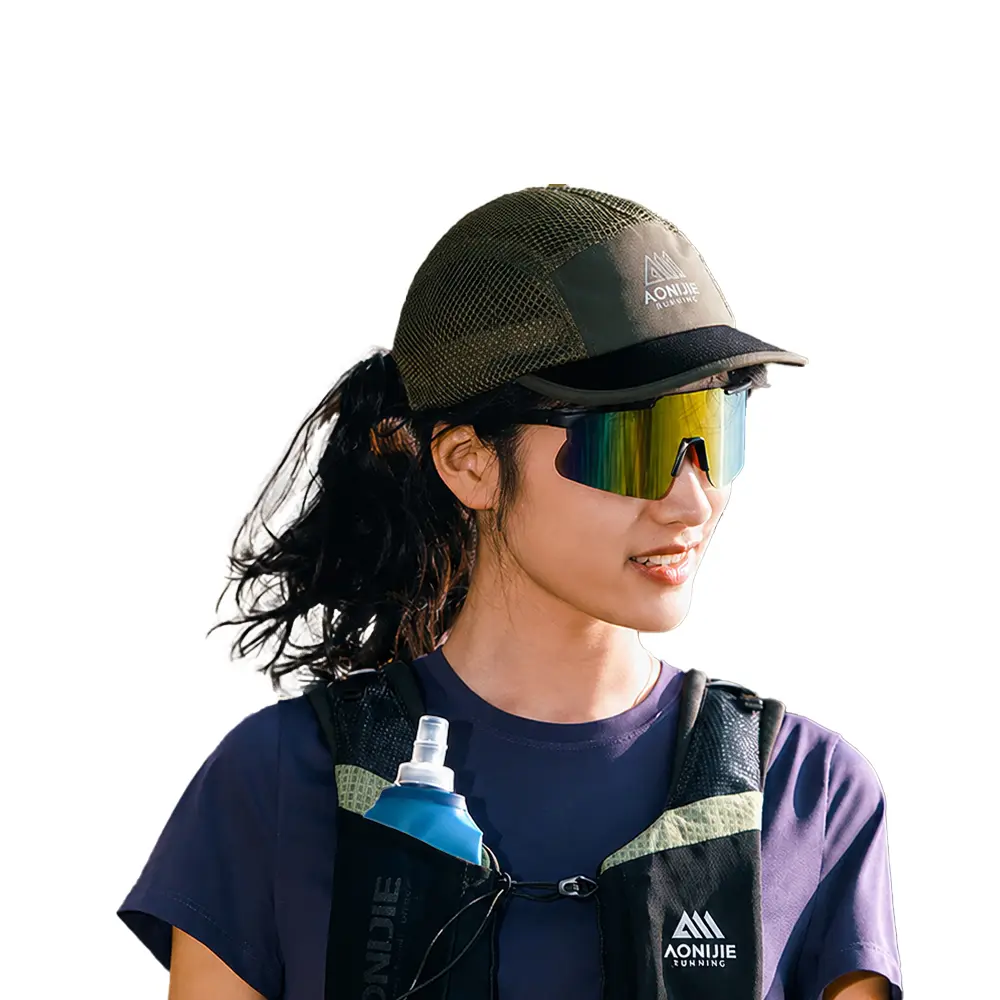 Gorra running AONIJIE Joyful ultraliviana para trail running