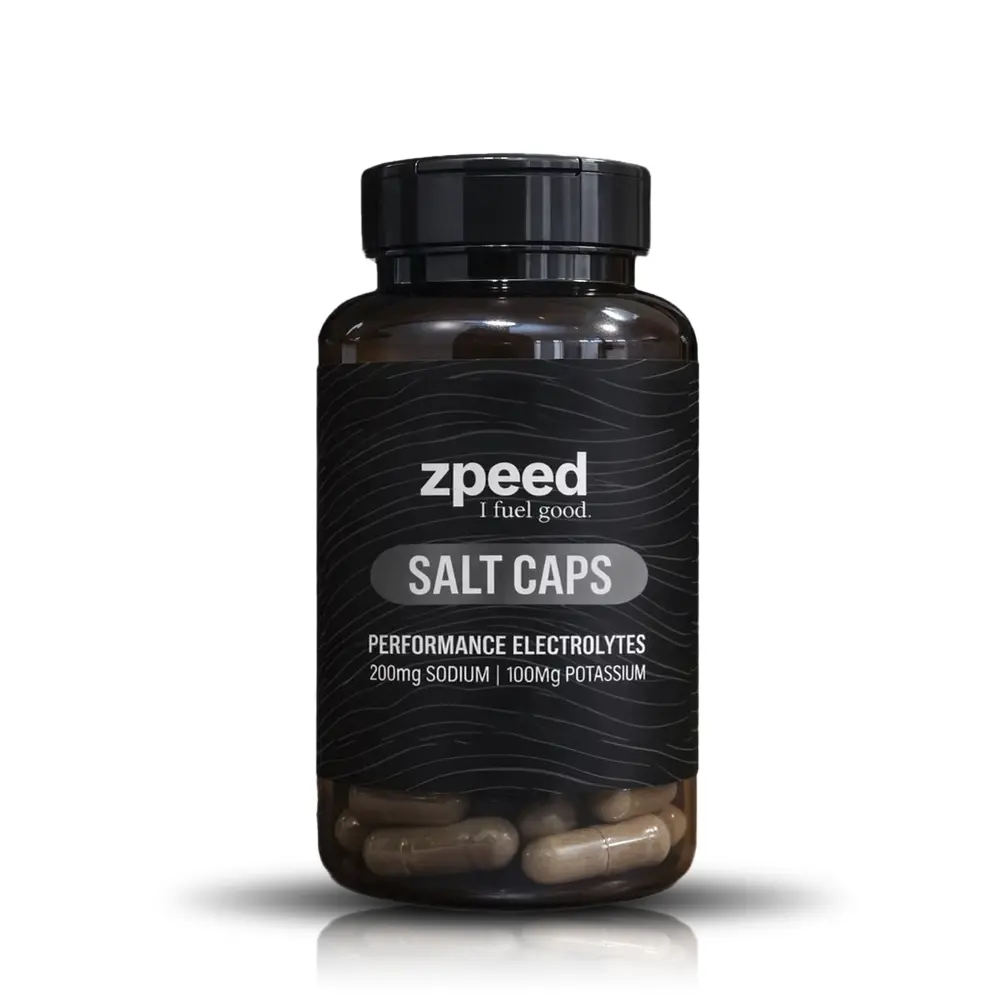 Salt Caps Zpeed 60 cápsulas de sal para running trail running ciclismo e hidratación deportiva con sodio y potasio