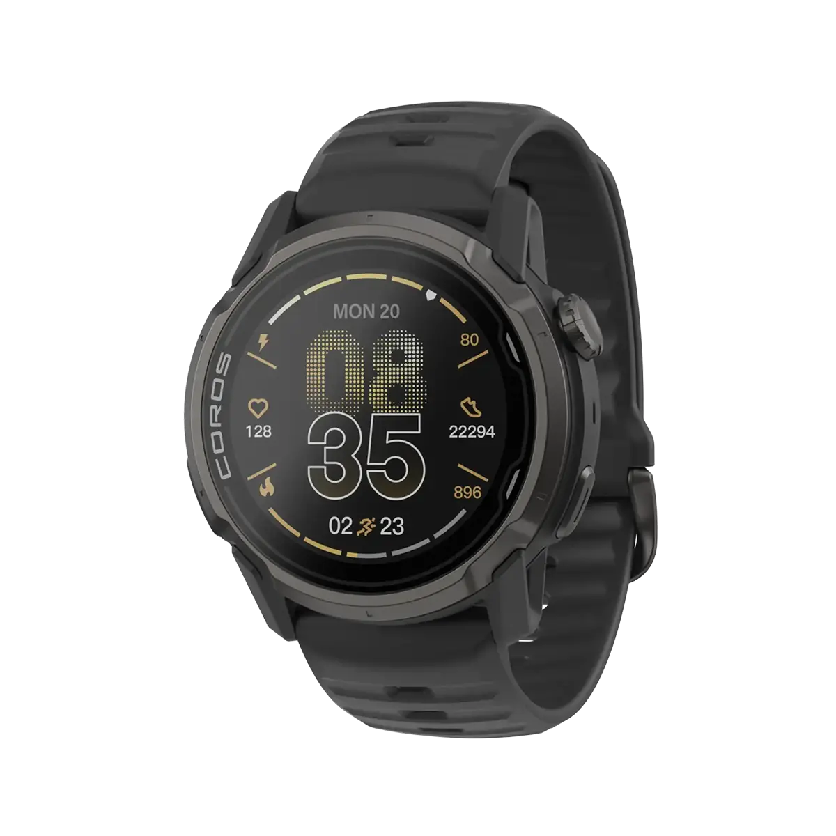 Pantalla del reloj COROS APEX 4 46 mm Negro con mapas GPS
