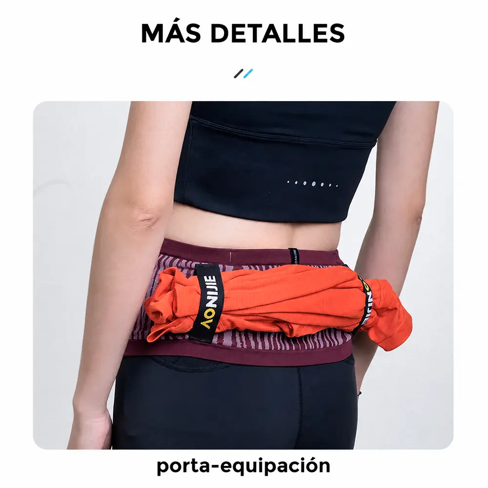 Cinturon_Running_Trail_Running_AONIJIE_red_wine_01 Cinturón portadorsal AONIJIE Stripe para competencias de running, maratón y trail running.