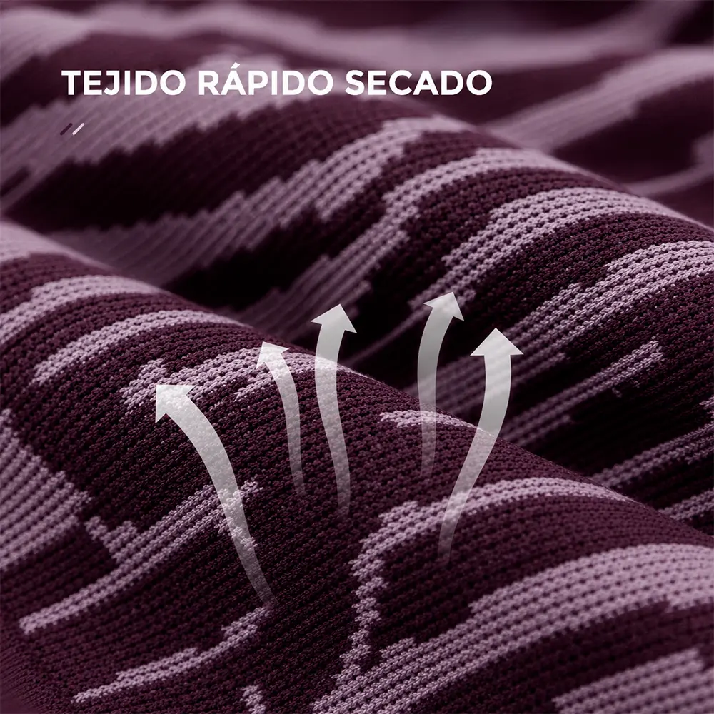 Cinturon_Running_Trail_Running_AONIJIE_red_wine_01 Running belt AONIJIE Stripe color rojo vino con tejido elástico, transpirable y de rápido secado.