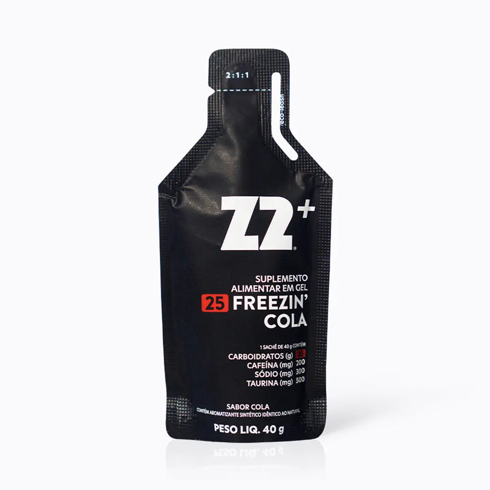 Energy Gel Z2+ Freezin’ Cola con 200 mg de cafeína y 25 g de carbohidratos