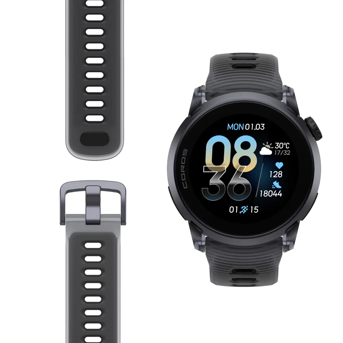 reloj-coros-pace-4-black-aluminium-ultrarun_01 Correa de silicona premium COROS PACE 4 Black Crystal