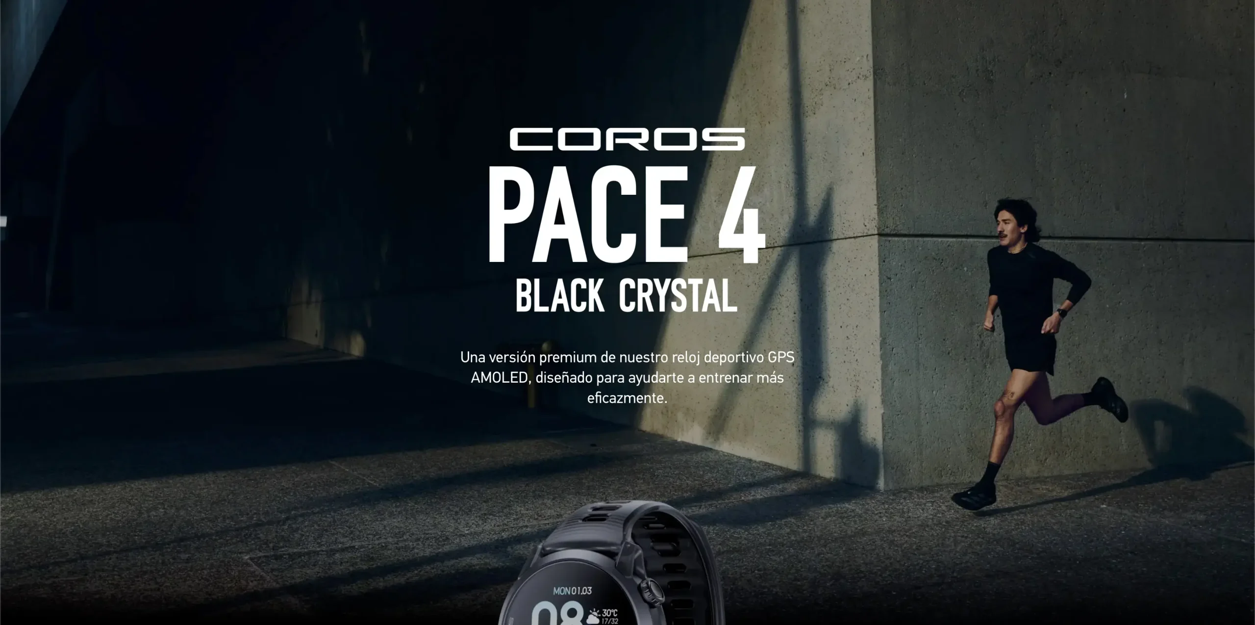 Compra el reloj GPS deportivo COROS PACE 4 Black Crystal original en Ultrarun.cl con despacho a todo Chile y garantía oficial.