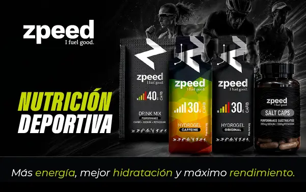 Nutrición deportiva geles energéticos zpeed