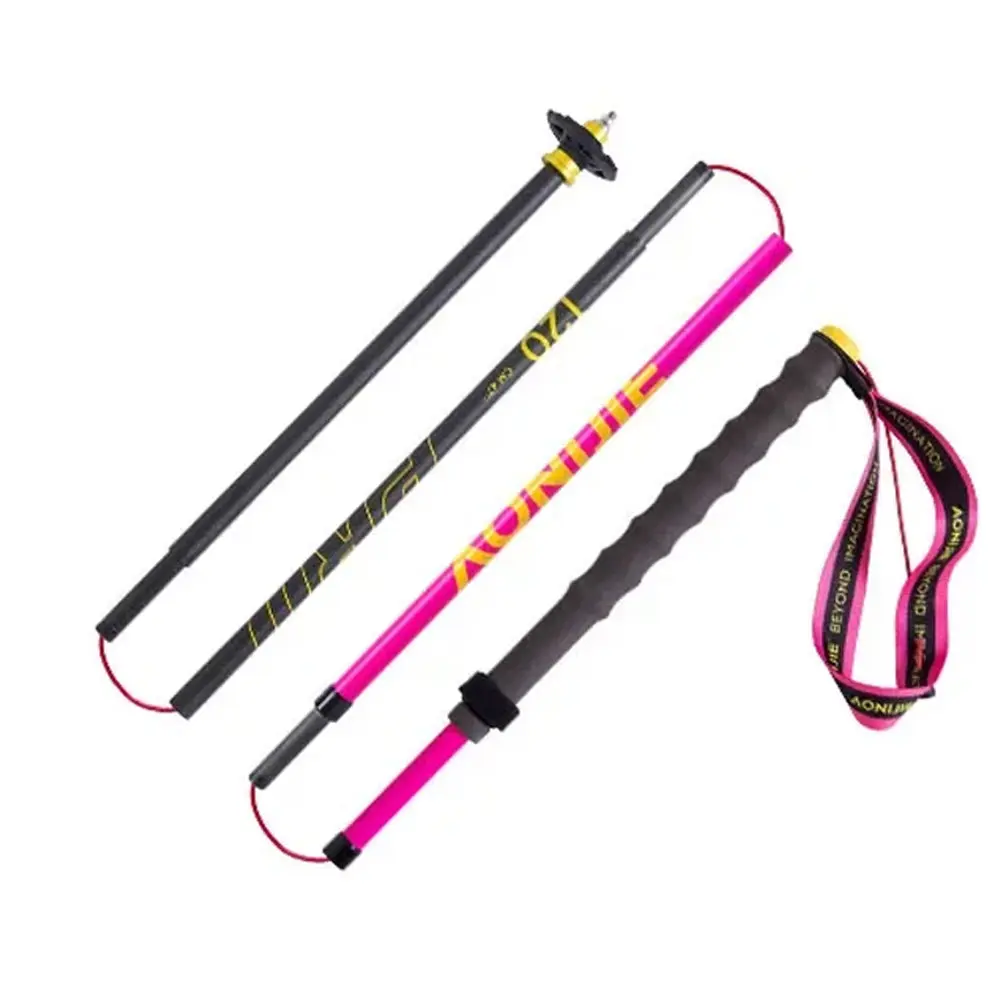 Bastones trail running carbono AONIJIE Full Carbon rosa 115 cm